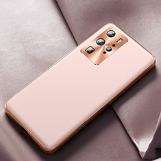 Soft Luxury Leather Snap On Case Cover N07 for Huawei P40 Pro Rose Gold