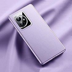 Soft Luxury Leather Snap On Case Cover QK1 for Huawei Honor 100 5G Purple