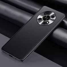 Soft Luxury Leather Snap On Case Cover QK1 for Huawei Honor Magic4 Lite 5G Black