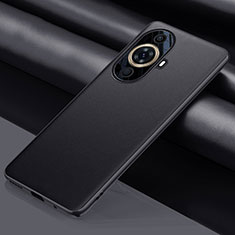 Soft Luxury Leather Snap On Case Cover QK1 for Huawei Nova 11 Black
