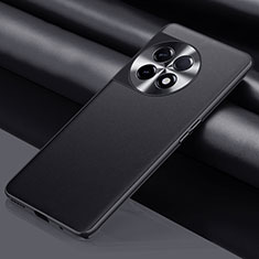 Soft Luxury Leather Snap On Case Cover QK1 for OnePlus Ace 2 5G Black