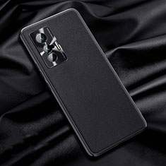 Soft Luxury Leather Snap On Case Cover QK1 for Vivo X70 5G Black