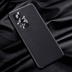 Soft Luxury Leather Snap On Case Cover QK1 for Vivo X70 Pro 5G Black