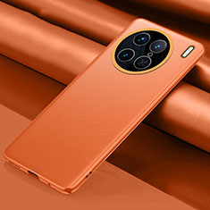 Soft Luxury Leather Snap On Case Cover QK1 for Vivo X90 Pro 5G Orange