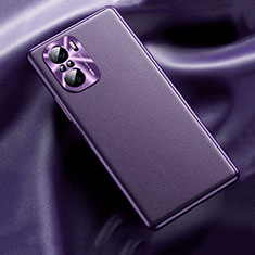 Soft Luxury Leather Snap On Case Cover QK1 for Xiaomi Mi 11X Pro 5G Purple
