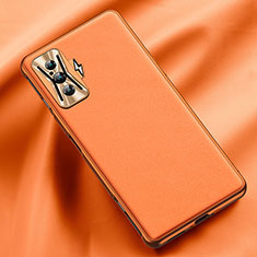Soft Luxury Leather Snap On Case Cover QK1 for Xiaomi Poco F4 GT 5G Orange