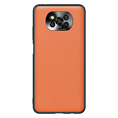 Soft Luxury Leather Snap On Case Cover QK1 for Xiaomi Poco X3 Pro Orange