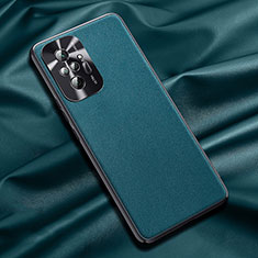 Soft Luxury Leather Snap On Case Cover QK1 for Xiaomi Redmi Note 10 Pro Max Green