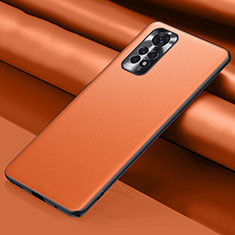 Soft Luxury Leather Snap On Case Cover QK1 for Xiaomi Redmi Note 11 Pro 4G Orange