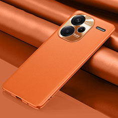 Soft Luxury Leather Snap On Case Cover QK1 for Xiaomi Redmi Note 13 Pro+ Plus 5G Orange