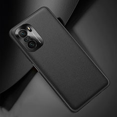 Soft Luxury Leather Snap On Case Cover QK2 for Xiaomi Mi 11i 5G Black