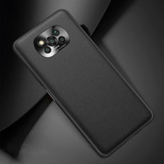 Soft Luxury Leather Snap On Case Cover QK2 for Xiaomi Poco X3 Pro Black