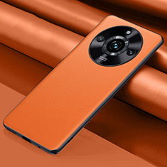 Soft Luxury Leather Snap On Case Cover QK4 for Realme Narzo 60 5G Orange