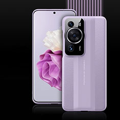 Soft Luxury Leather Snap On Case Cover QK5 for Huawei P60 Purple