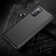 Soft Luxury Leather Snap On Case Cover R01 for Huawei Honor V30 5G Black