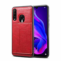 Soft Luxury Leather Snap On Case Cover R01 for Huawei Nova 4e Red