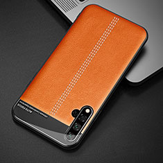 Soft Luxury Leather Snap On Case Cover R01 for Huawei Nova 5 Pro Orange