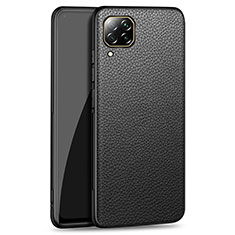 Soft Luxury Leather Snap On Case Cover R01 for Huawei Nova 7i Black
