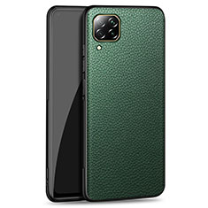 Soft Luxury Leather Snap On Case Cover R01 for Huawei Nova 7i Green