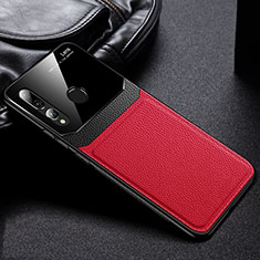 Soft Luxury Leather Snap On Case Cover R01 for Huawei P Smart+ Plus (2019) Red