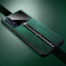 Soft Luxury Leather Snap On Case Cover R01 for Oppo Find X2 Neo Green