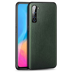 Soft Luxury Leather Snap On Case Cover R01 for Oppo K7 5G Green