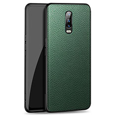 Soft Luxury Leather Snap On Case Cover R01 for Oppo R17 Pro Green