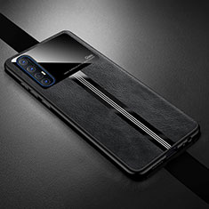 Soft Luxury Leather Snap On Case Cover R01 for Oppo Reno3 Pro Black