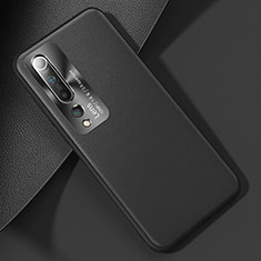 Soft Luxury Leather Snap On Case Cover R01 for Xiaomi Mi 10 Black