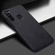 Soft Luxury Leather Snap On Case Cover R01 for Xiaomi Redmi Note 8 (2021) Black