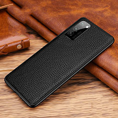 Soft Luxury Leather Snap On Case Cover R02 for Huawei Honor V30 5G Black