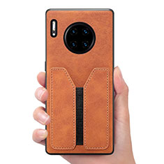 Soft Luxury Leather Snap On Case Cover R02 for Huawei Mate 30 Orange