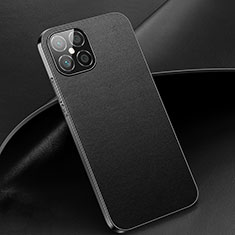 Soft Luxury Leather Snap On Case Cover R02 for Huawei Nova 8 SE 5G Black