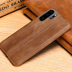 Soft Luxury Leather Snap On Case Cover R02 for Huawei P30 Pro Orange