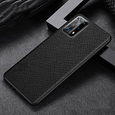 Soft Luxury Leather Snap On Case Cover R02 for Huawei P40 Pro+ Plus Black