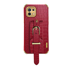 Soft Luxury Leather Snap On Case Cover R02 for Xiaomi Mi 11 Lite 5G NE Red