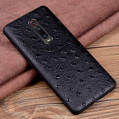 Soft Luxury Leather Snap On Case Cover R02 for Xiaomi Mi 9T Black