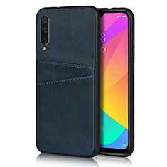 Soft Luxury Leather Snap On Case Cover R02 for Xiaomi Mi A3 Blue
