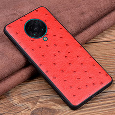 Soft Luxury Leather Snap On Case Cover R02 for Xiaomi Poco F2 Pro Red
