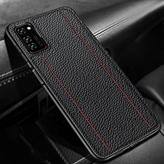 Soft Luxury Leather Snap On Case Cover R03 for Huawei Honor V30 5G Black