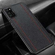 Soft Luxury Leather Snap On Case Cover R03 for Huawei Honor V30 Pro 5G Black