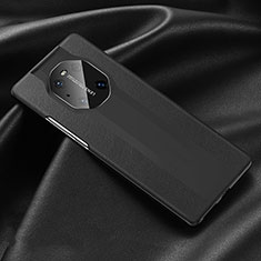 Soft Luxury Leather Snap On Case Cover R03 for Huawei Mate 40 Pro Black
