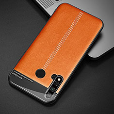 Soft Luxury Leather Snap On Case Cover R03 for Huawei Nova 5i Orange