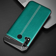 Soft Luxury Leather Snap On Case Cover R03 for Huawei P20 Lite (2019) Green