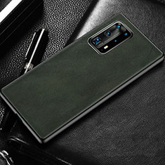 Soft Luxury Leather Snap On Case Cover R03 for Huawei P40 Pro+ Plus Green
