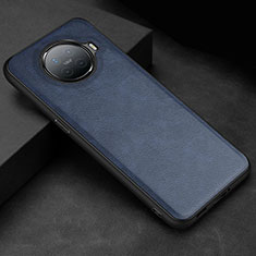Soft Luxury Leather Snap On Case Cover R03 for Oppo Ace2 Blue