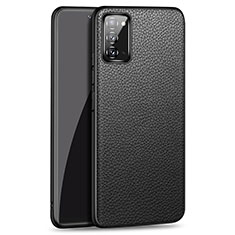 Soft Luxury Leather Snap On Case Cover R03 for Samsung Galaxy Note 20 5G Black