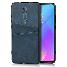 Soft Luxury Leather Snap On Case Cover R03 for Xiaomi Mi 9T Blue