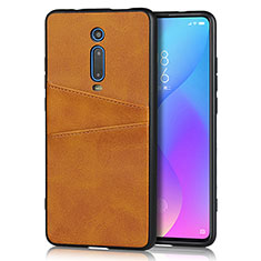 Soft Luxury Leather Snap On Case Cover R03 for Xiaomi Mi 9T Pro Orange