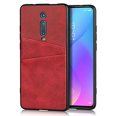Soft Luxury Leather Snap On Case Cover R03 for Xiaomi Mi 9T Pro Red